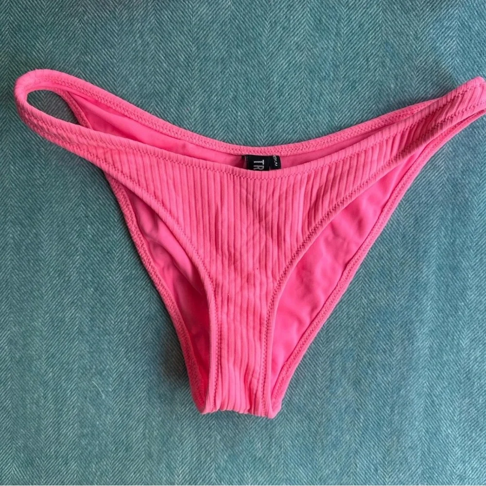 Triangl Swimwear Hot Pink Ribbed Bikini